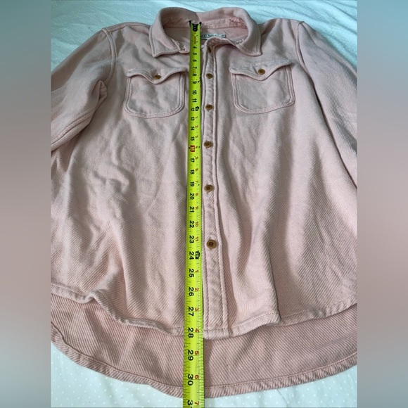 OUTERKNOWN Chroma Blanket Shirt Womens Size L peach Button Up - Picture 7 of 11